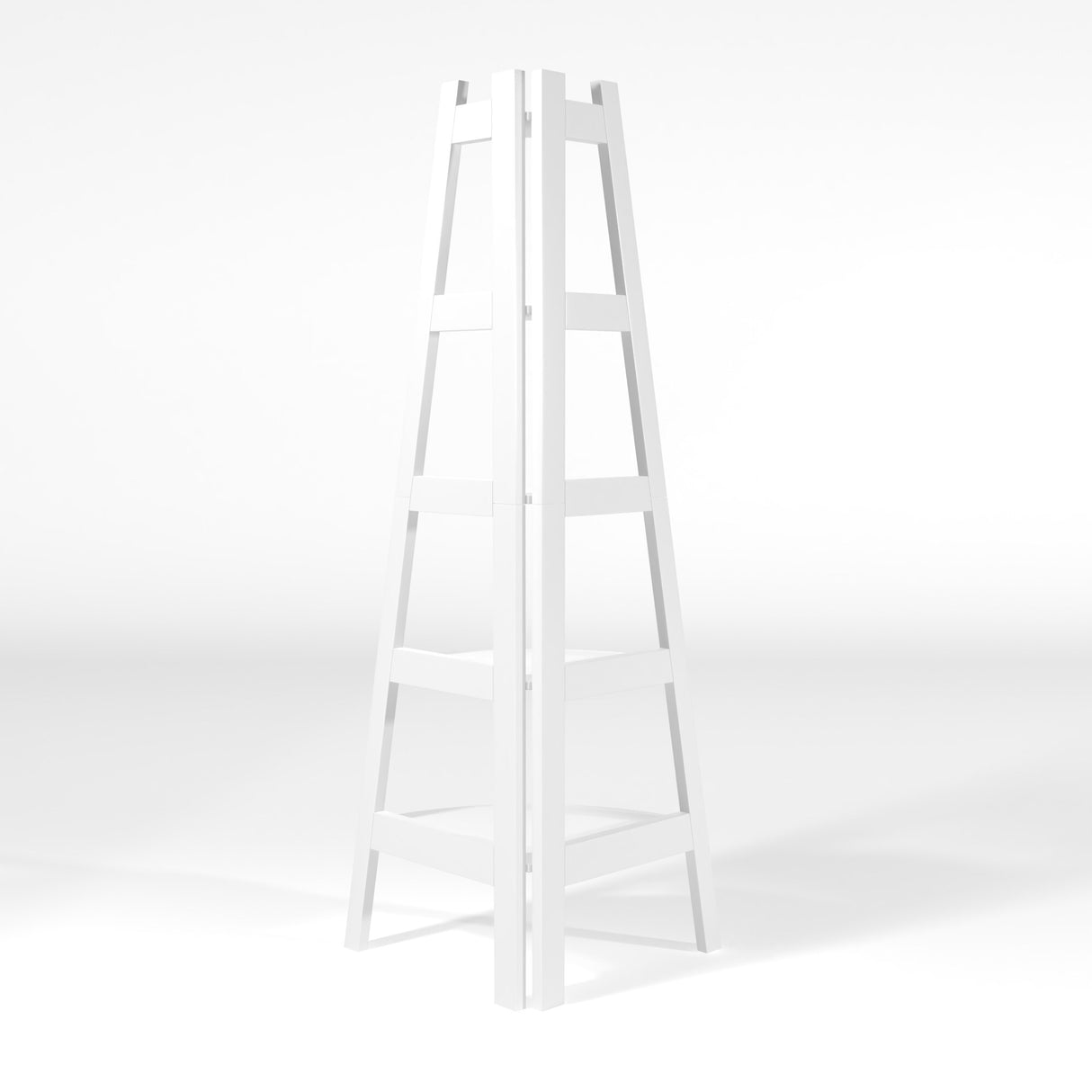 Furniture of America Kiki 5-tier Corner Ladder Display Bookcase..