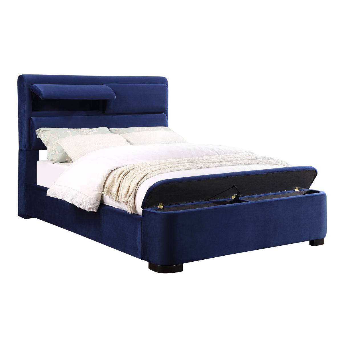 Furniture of America Otjen Modern Upholstered Storage Bed