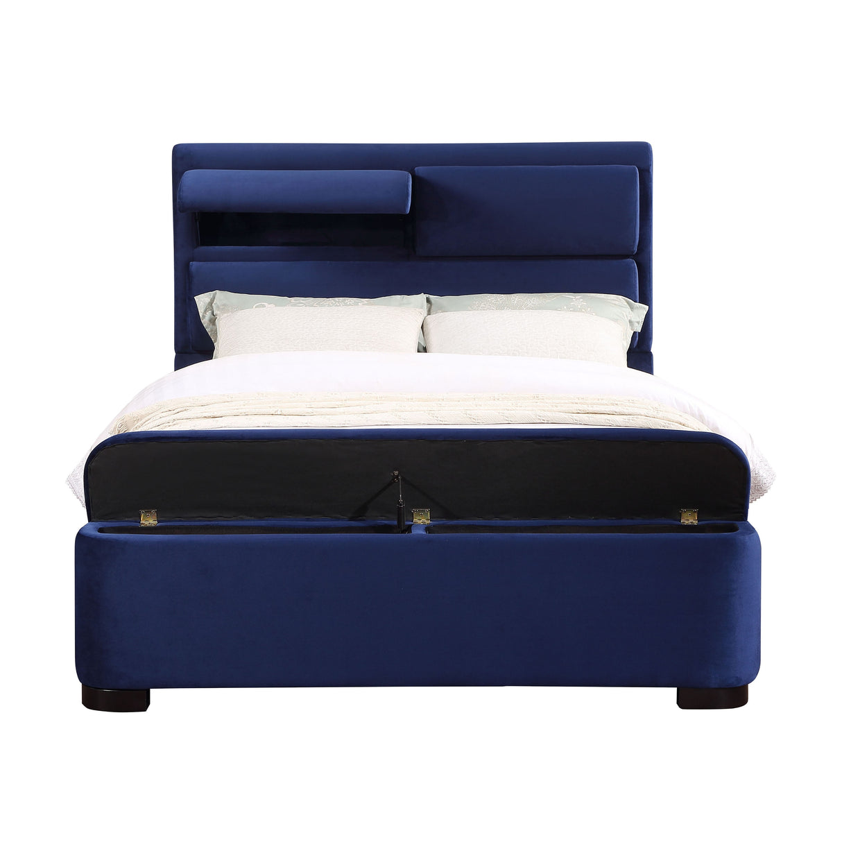 Furniture of America Otjen Modern Upholstered Storage Bed