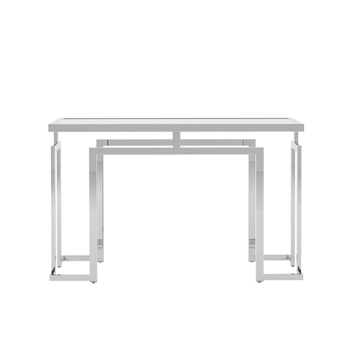 Pelmont Contemporary 52-inch Glass Top Sofa Table by Furniture of America