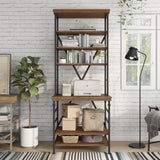 Rendrick Farmhouse Adjustable Shelves Bookcase by Furniture of America