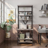 Rendrick Farmhouse Adjustable Shelves Bookcase by Furniture of America