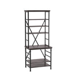 Rendrick Farmhouse Adjustable Shelves Bookcase by Furniture of America