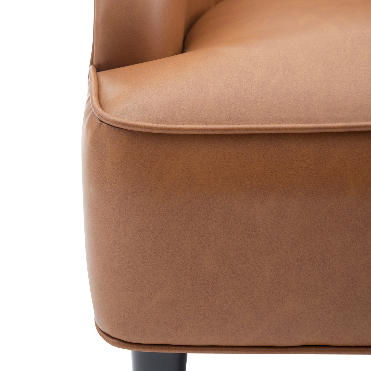 Gabriela Upholstered Faux Leather Accent Chair