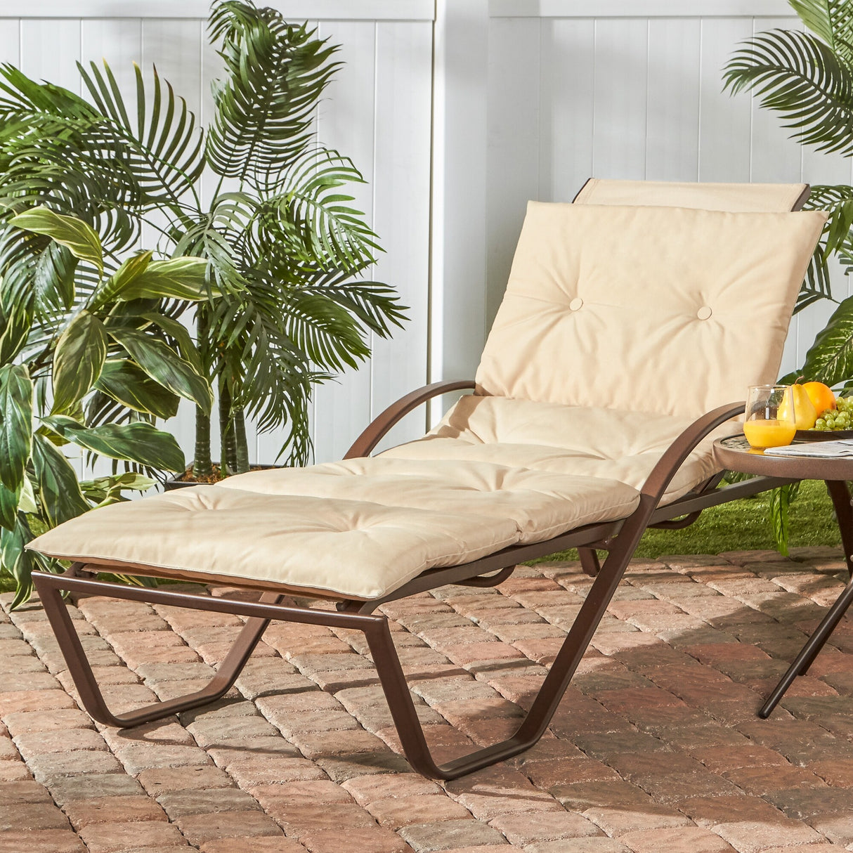 Greendale Home Fashions Outdoor Chaise Lounge Pad