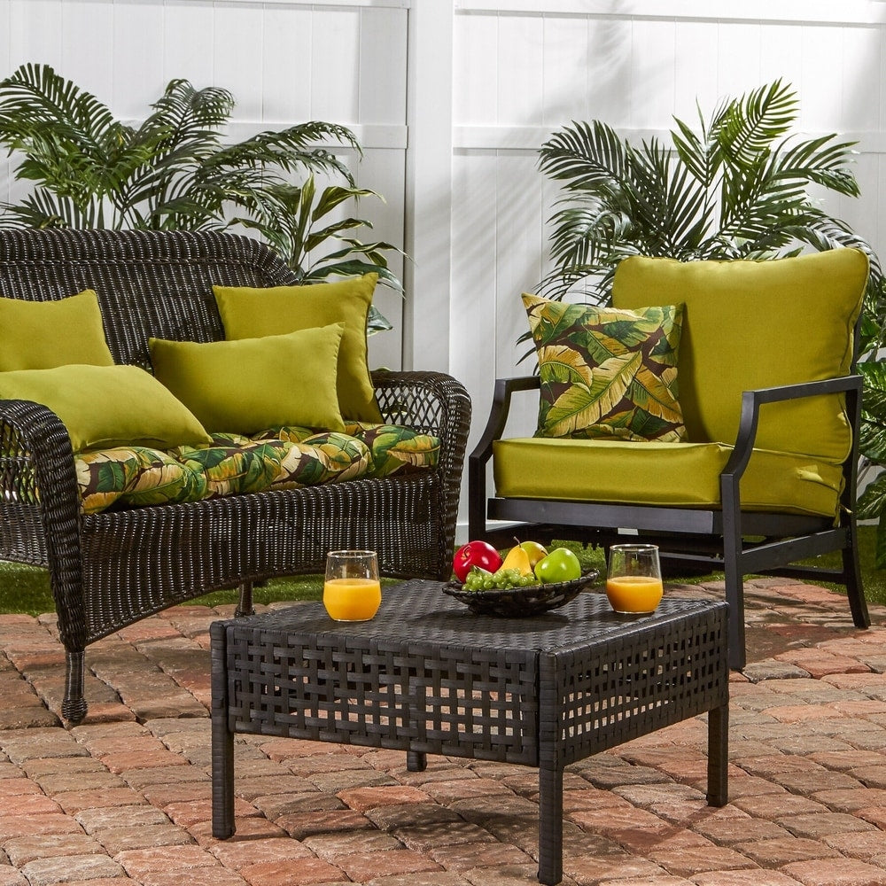 44-inch Outdoor Palm Leaves Swing/ Bench Cushion