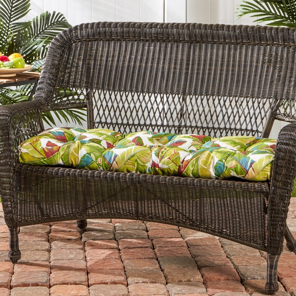 44-inch Outdoor Palm Leaves Swing/ Bench Cushion