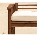 Middlebrook Surfside Acacia Wood Outdoor Love Seat