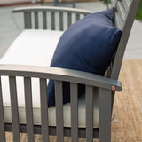 Middlebrook Surfside Acacia Wood Outdoor Love Seat