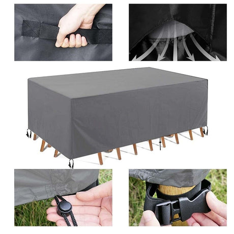 Heavy Duty Patio Furniture Cover Waterproof & Wind-Resistant