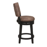 Hillsdale Furniture Kaede Wood and Upholstered Swivel Stool