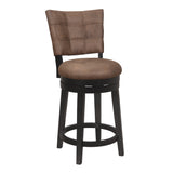 Hillsdale Furniture Kaede Wood and Upholstered Swivel Stool