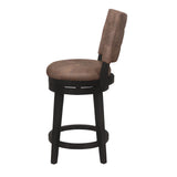 Hillsdale Furniture Kaede Wood and Upholstered Swivel Stool