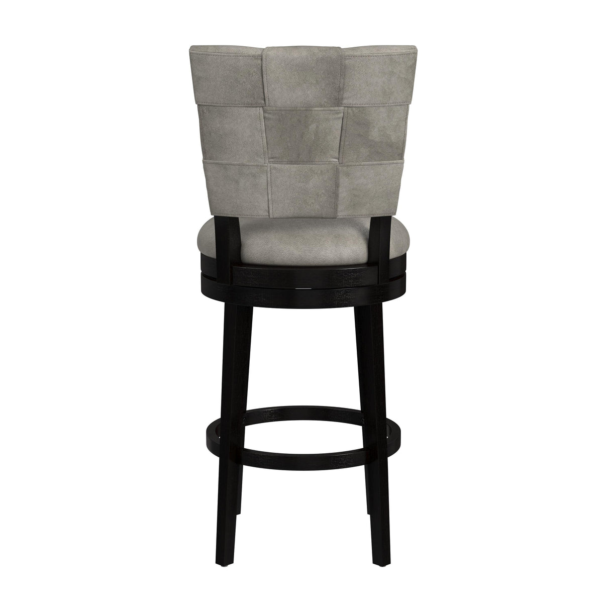 Hillsdale Furniture Kaede Wood and Upholstered Swivel Stool