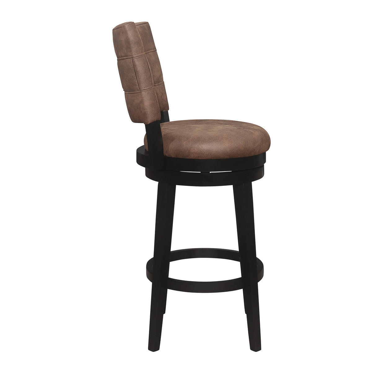 Hillsdale Furniture Kaede Wood and Upholstered Swivel Stool