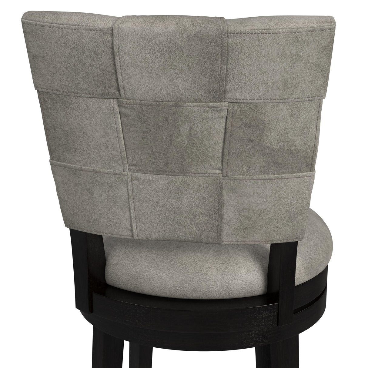 Hillsdale Furniture Kaede Wood and Upholstered Swivel Stool