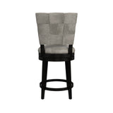 Hillsdale Furniture Kaede Wood and Upholstered Swivel Stool