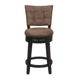 Hillsdale Furniture Kaede Wood and Upholstered Swivel Stool