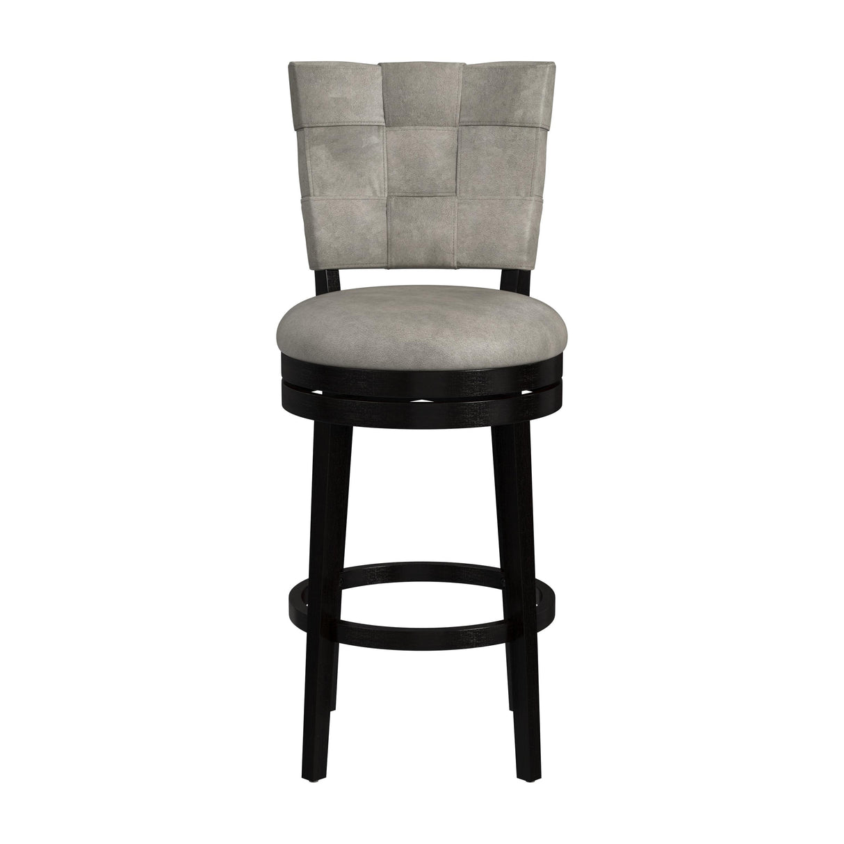 Hillsdale Furniture Kaede Wood and Upholstered Swivel Stool