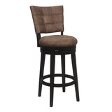 Hillsdale Furniture Kaede Wood and Upholstered Swivel Stool