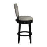 Hillsdale Furniture Kaede Wood and Upholstered Swivel Stool