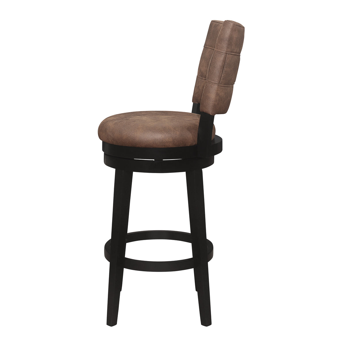 Hillsdale Furniture Kaede Wood and Upholstered Swivel Stool