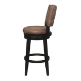 Hillsdale Furniture Kaede Wood and Upholstered Swivel Stool