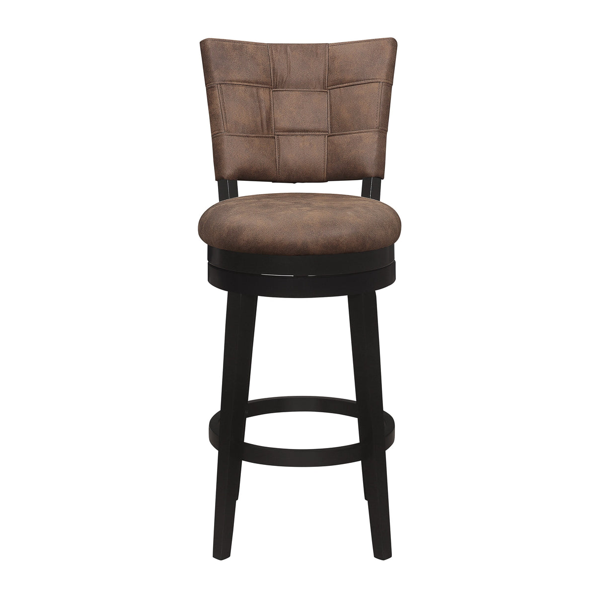 Hillsdale Furniture Kaede Wood and Upholstered Swivel Stool