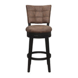 Hillsdale Furniture Kaede Wood and Upholstered Swivel Stool