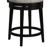 Hillsdale Furniture Kaede Wood and Upholstered Swivel Stool