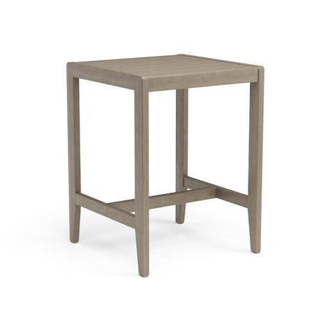 Homestyles Sustain Gray Wood Outdoor High Bistro Table - 30" x 30" x 40"