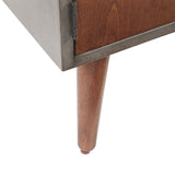 Carson Carrington Haapsalu Grey Storage Nightstand