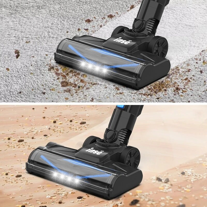 INSE N5T Cordless Vacuum 145w 12kpa Suction Power 6 in 1 Stick Vacuum