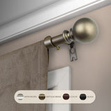 InStyleDesign Modern Orb Adjustable Curtain Rod