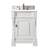 James Martin Vanities Brookfield 26" Single Vanity, Bright White