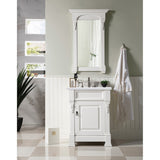 James Martin Vanities Brookfield 26" Single Vanity, Bright White