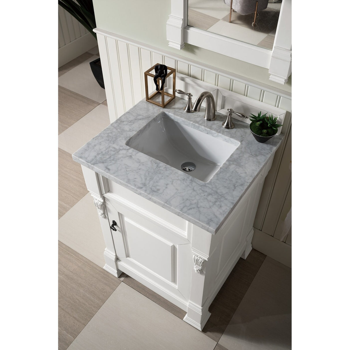 James Martin Vanities Brookfield 26" Single Vanity, Bright White