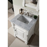 James Martin Vanities Brookfield 26" Single Vanity, Bright White
