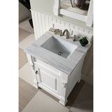 James Martin Vanities Brookfield 26" Single Vanity, Bright White
