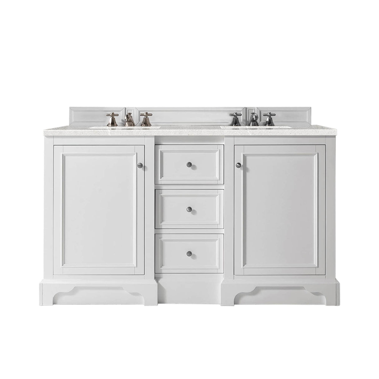 James Martin Vanities De Soto 60" Double Vanity, Bright White