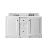 James Martin Vanities De Soto 60" Double Vanity, Bright White