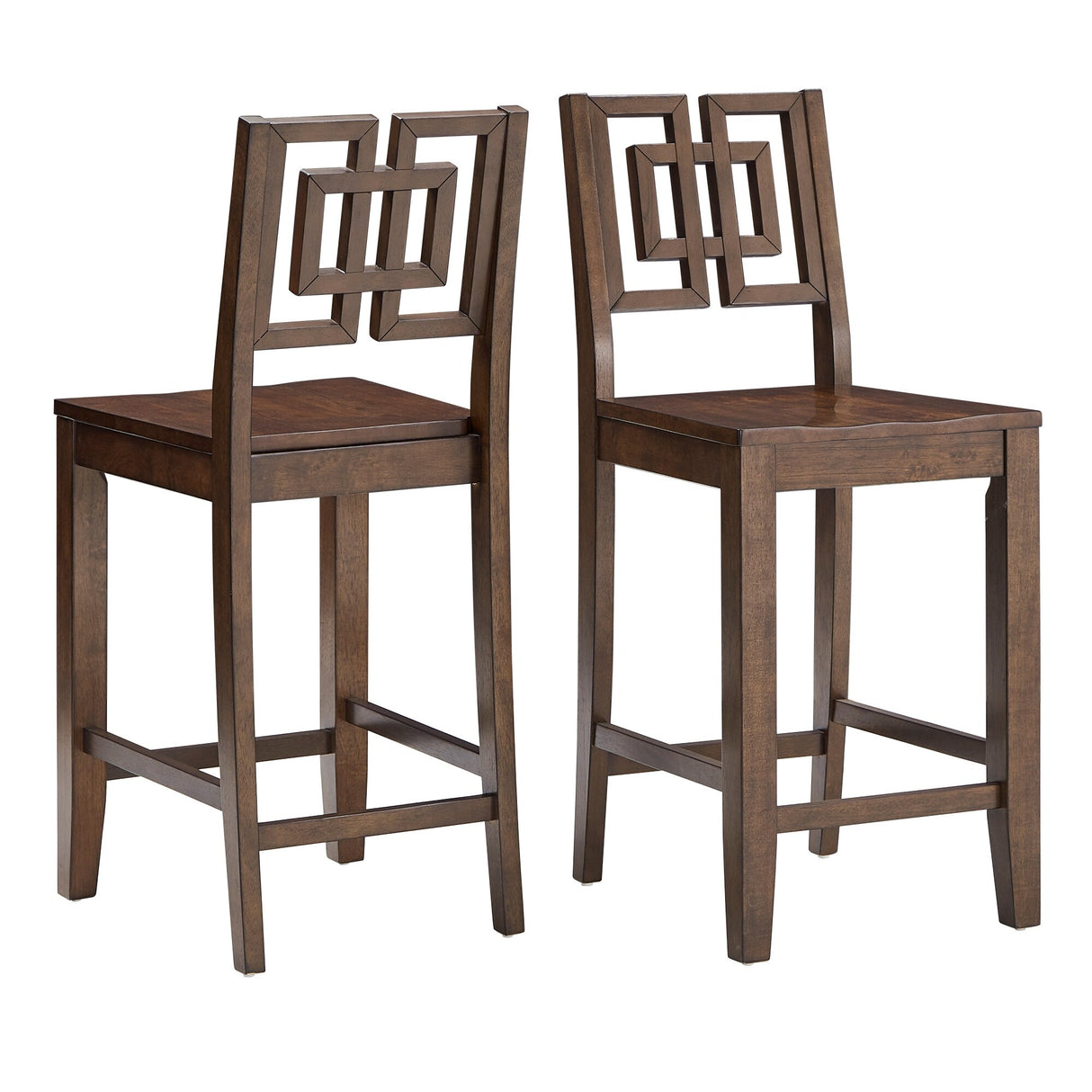 Kai Ornate Back Counter Height Chairs (Set of 2) by iNSPIRE Q Classic - Set of 2