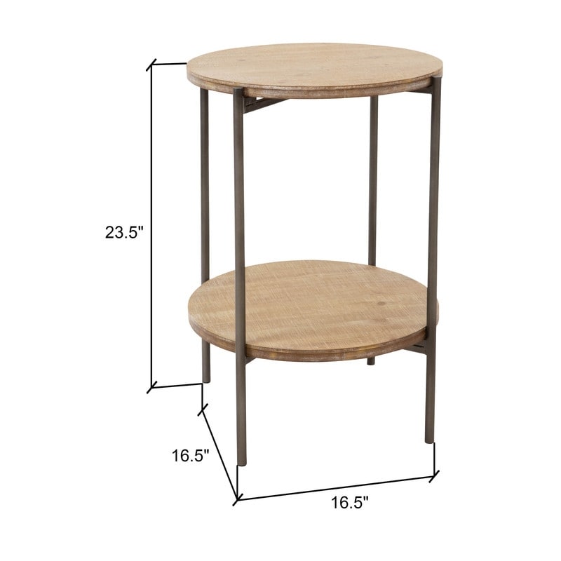 Kamryn Modern Accent Table - 23.5"H x 16.5"W x 16.5"D