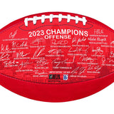 Kansas City SB LVIII Champions Team Signature Football