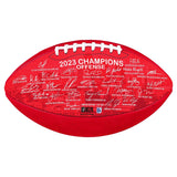 Kansas City SB LVIII Champions Team Signature Football