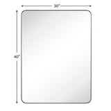 TEHOME Kengston Modern & Contemporary Rectangular Bathroom Vanity Mirror