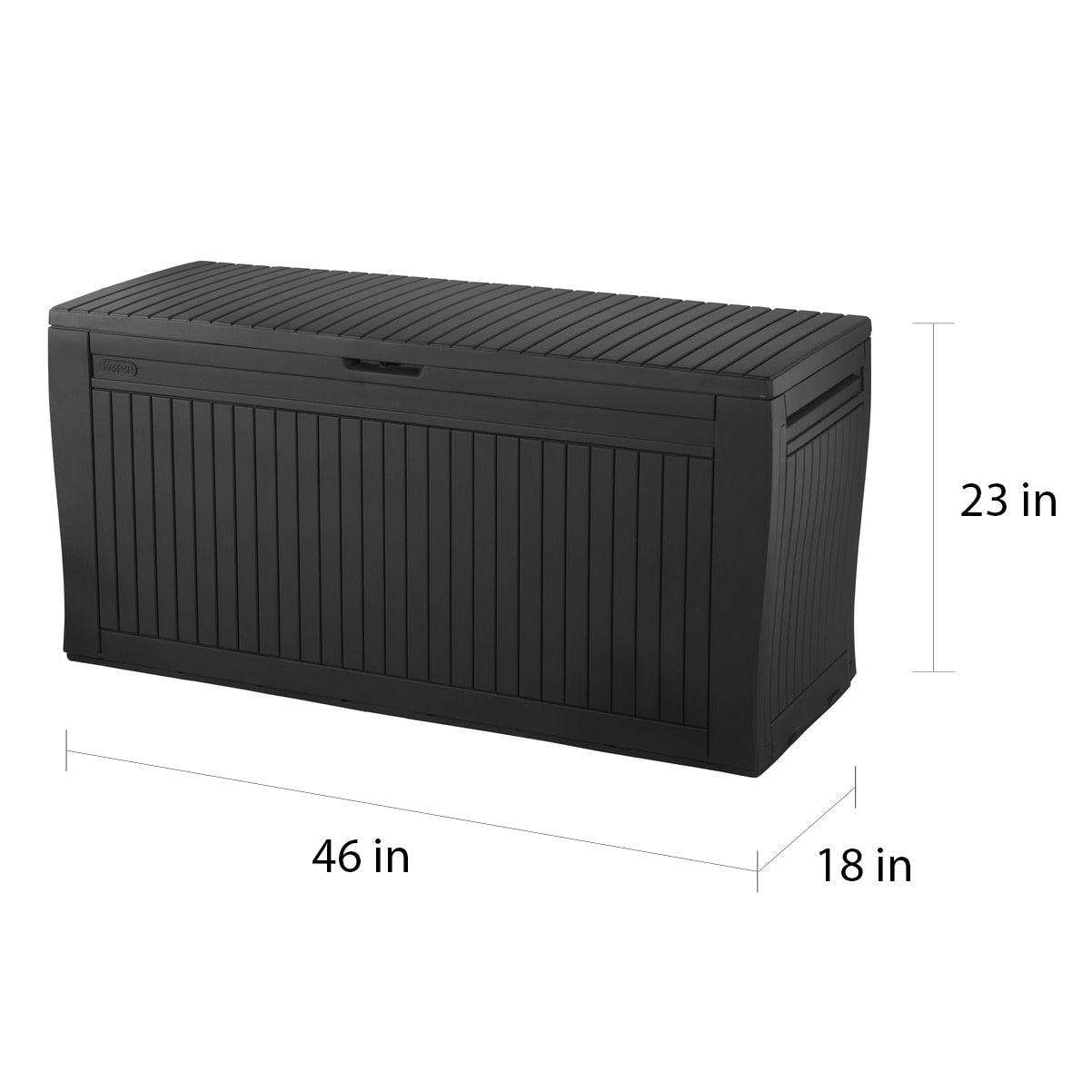 Keter Comfy 71 Gallon Durable Resin Outdoor Storage Deck Box For Furniture and Supplies