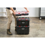 Keter Stack-n-Roll 3 Pc Mobile Tool Storage and Organization, Durable Resin Modular Toolbox System