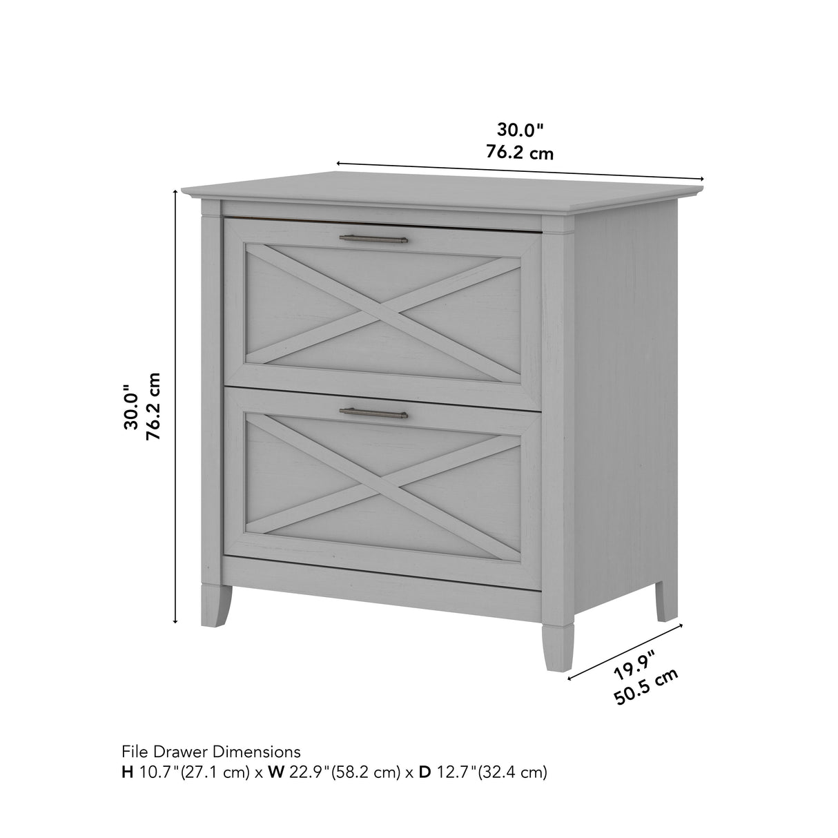 Key West 2 Drawer Lateral File Cabinet by Bush Furniture