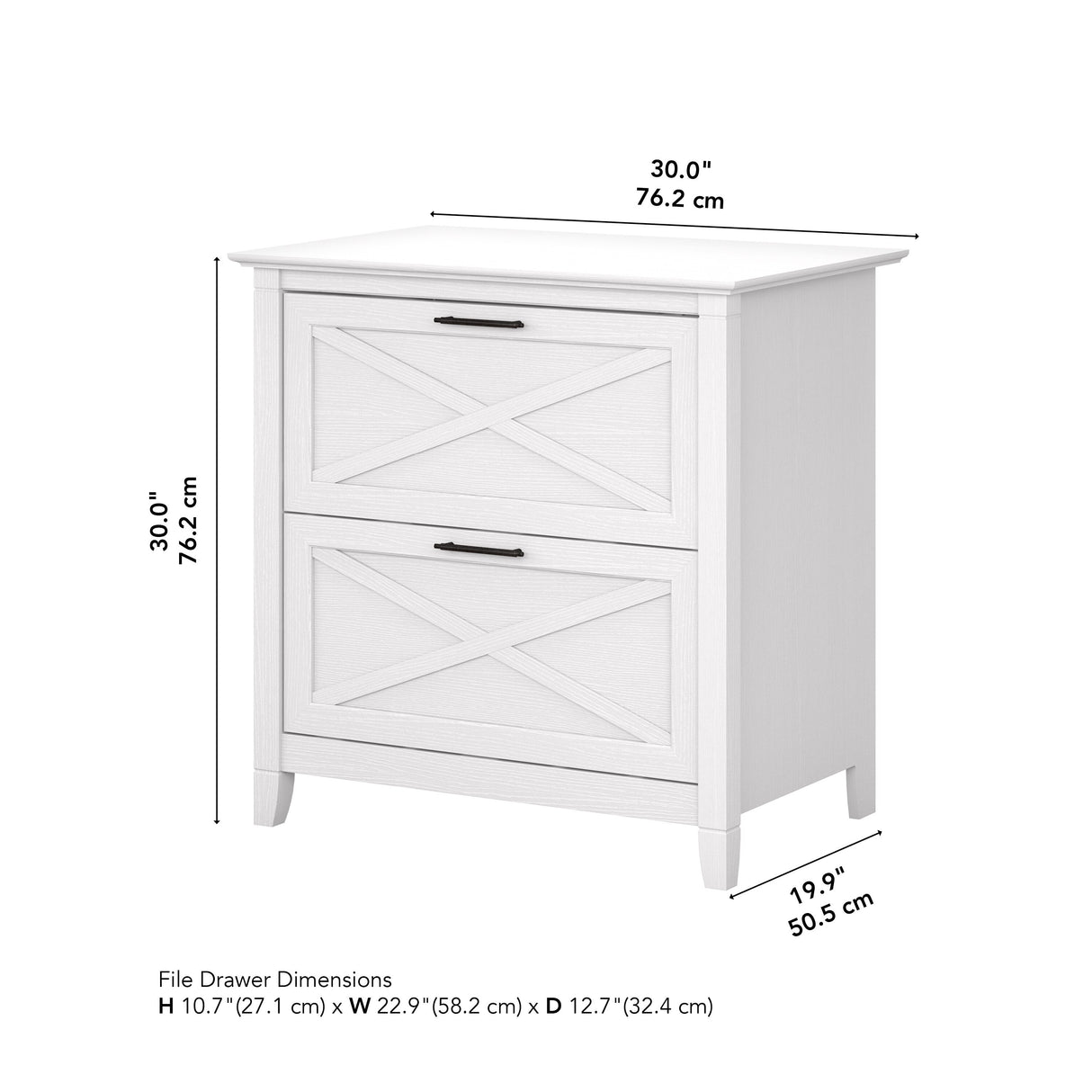 Key West 2 Drawer Lateral File Cabinet by Bush Furniture